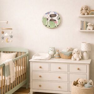 Molde Ceramic Hans Painted‎ Cow Plate Wall Hanging